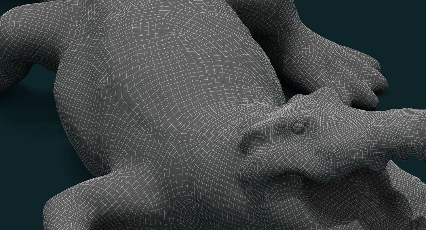 Alligator 3D model_6