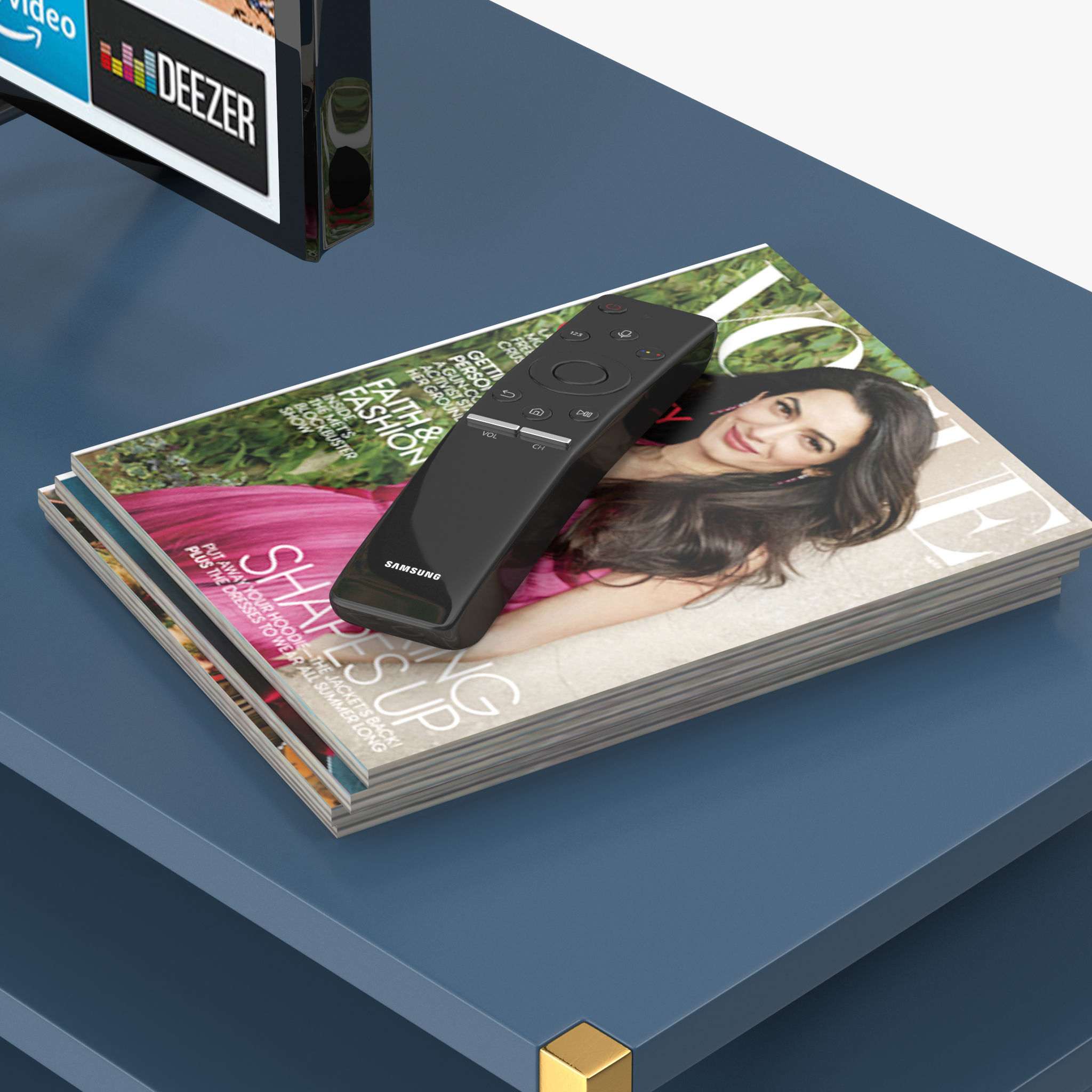 Zane Media Console 3D model_7