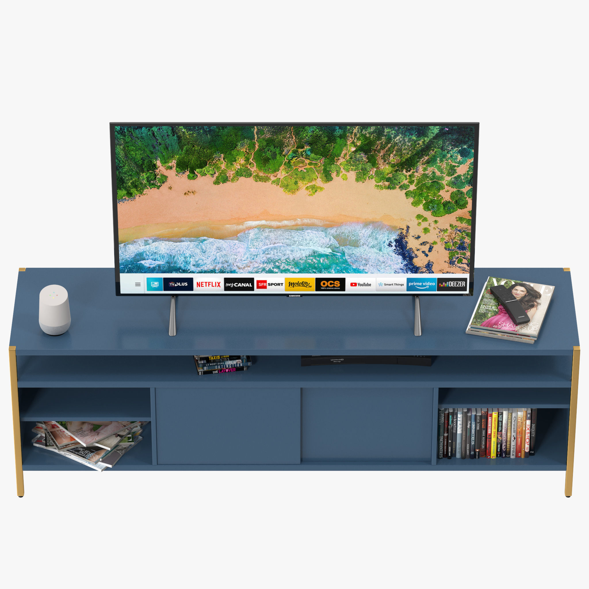 Zane Media Console 3D model_4