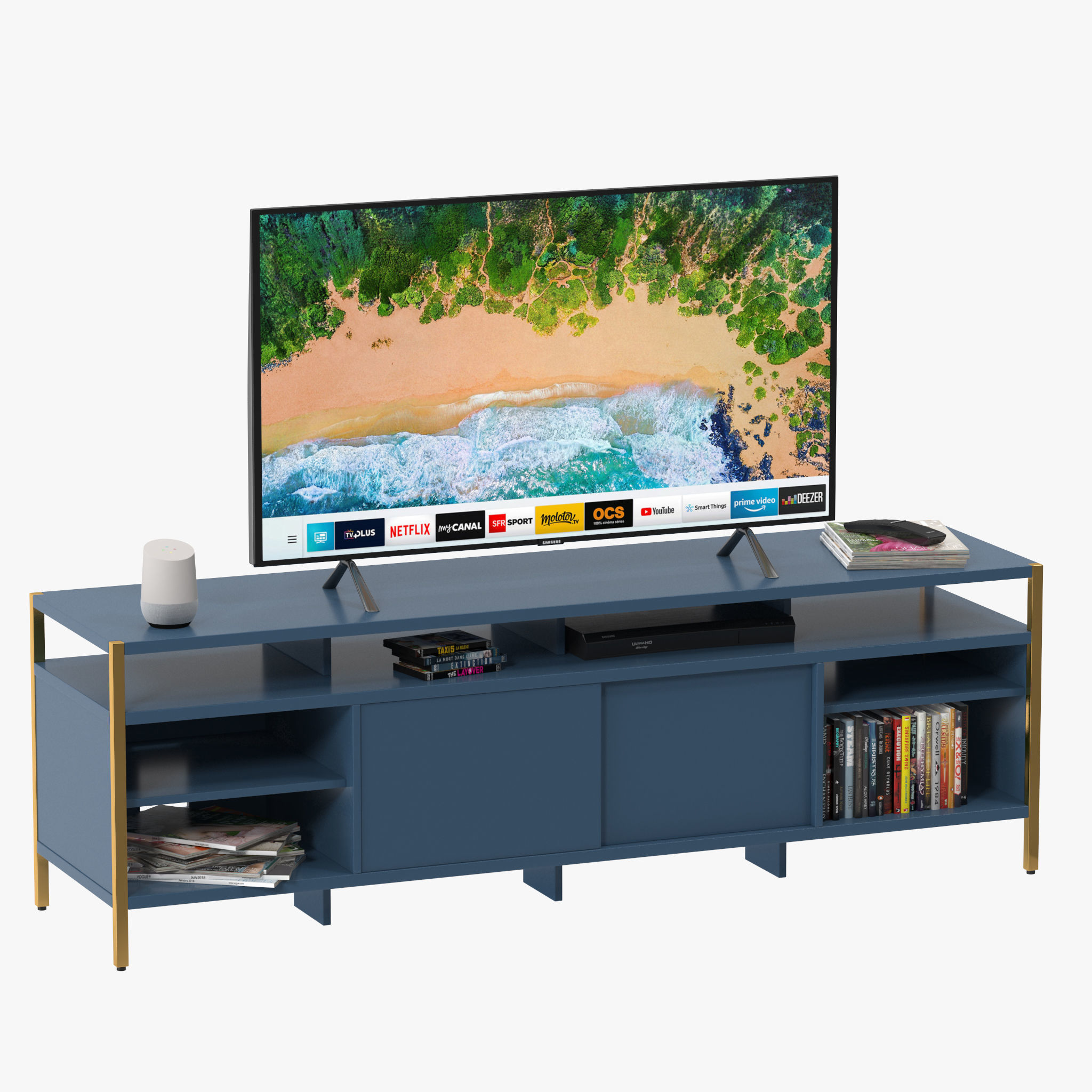 Zane Media Console 3D model_3