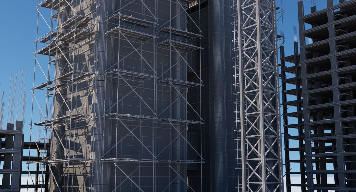 Building Under Construction 3D model_7