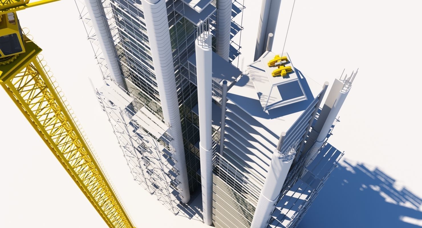 Building Under Construction 3D model_10