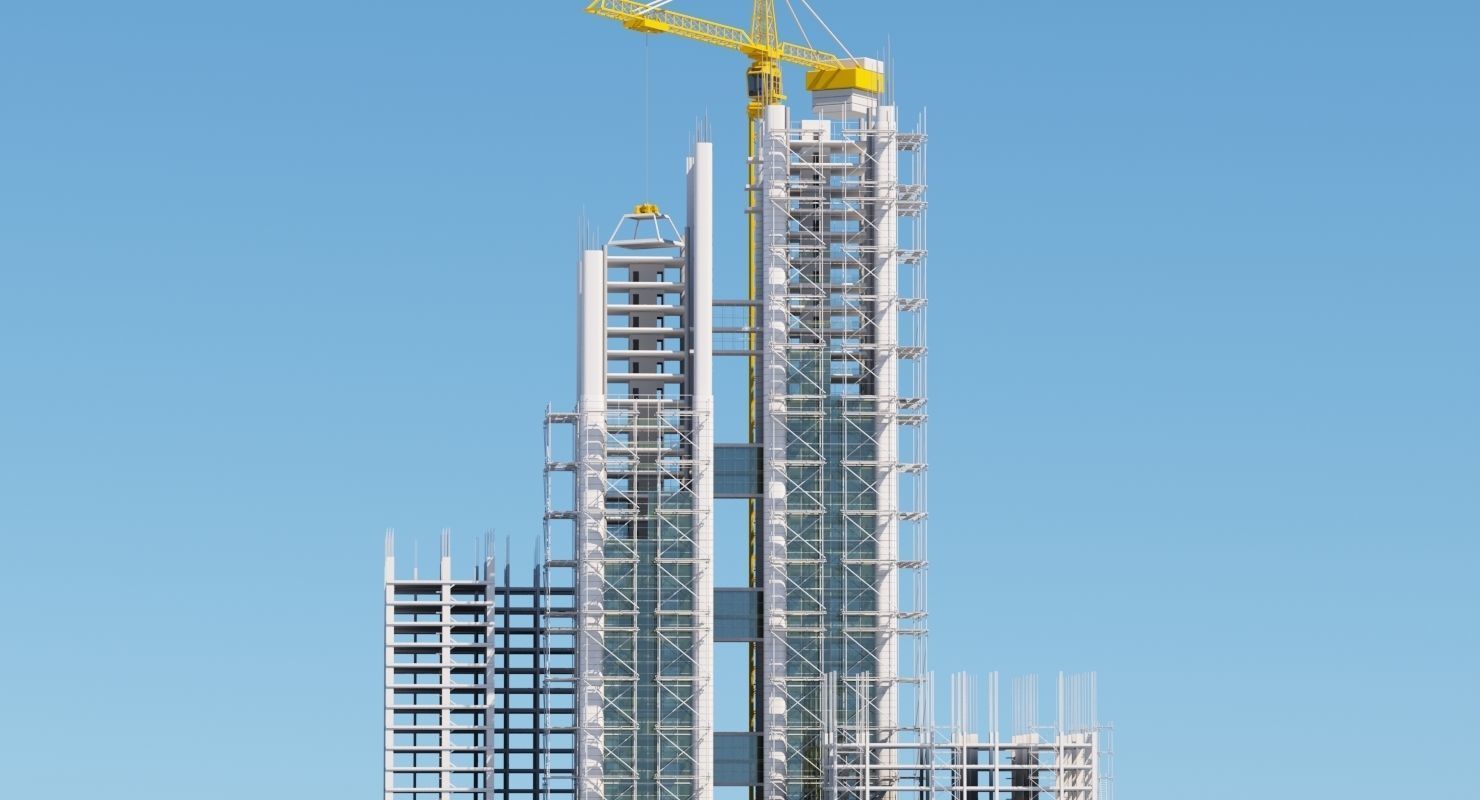Building Under Construction 3D model_5