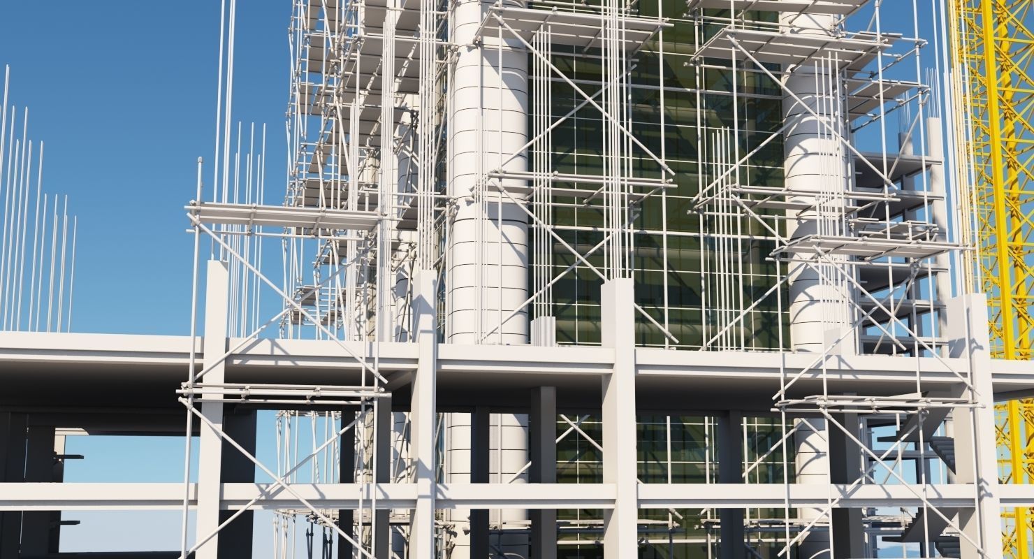 Building Under Construction 3D model_2