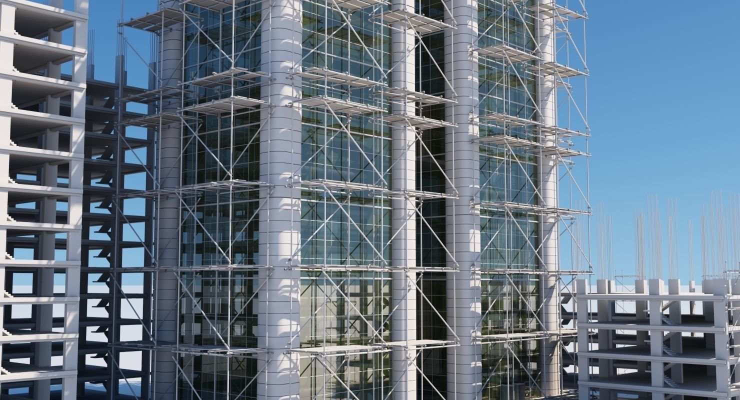 Building Under Construction 3D model_4