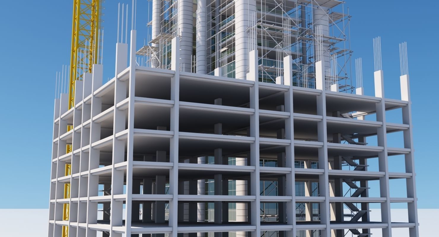 Building Under Construction 3D model_8