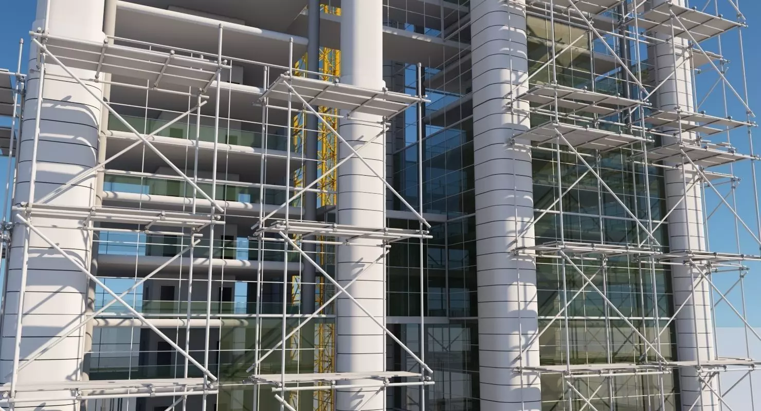 Building Under Construction 3D model_0