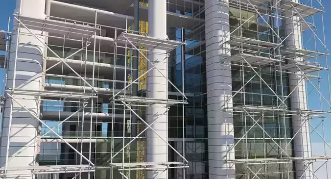 Building Under Construction 3D model