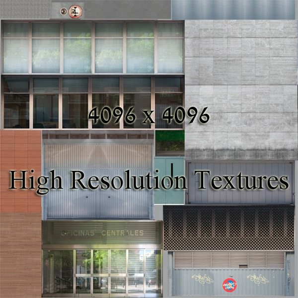 Photorealistic Low Poly Office Building 2 3D model_12