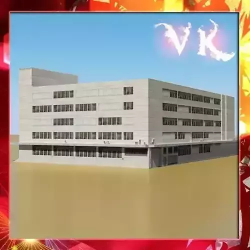 Photorealistic Low Poly Office Building 2