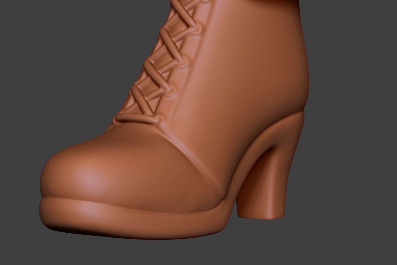 Stylized Boot 4 3D model_12