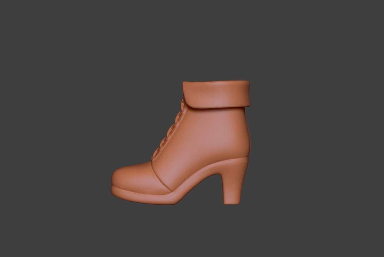 Stylized Boot 4 3D model_7