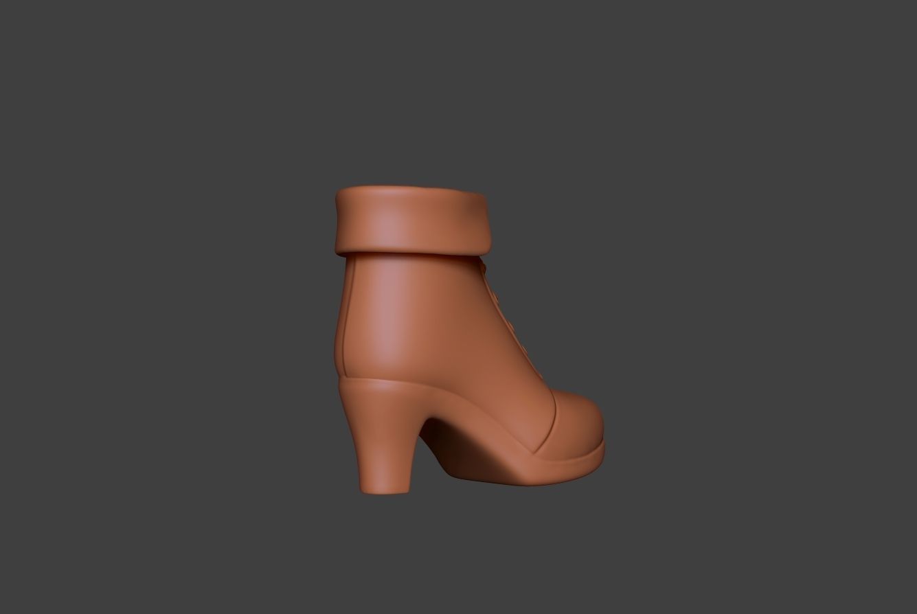 Stylized Boot 4 3D model_4