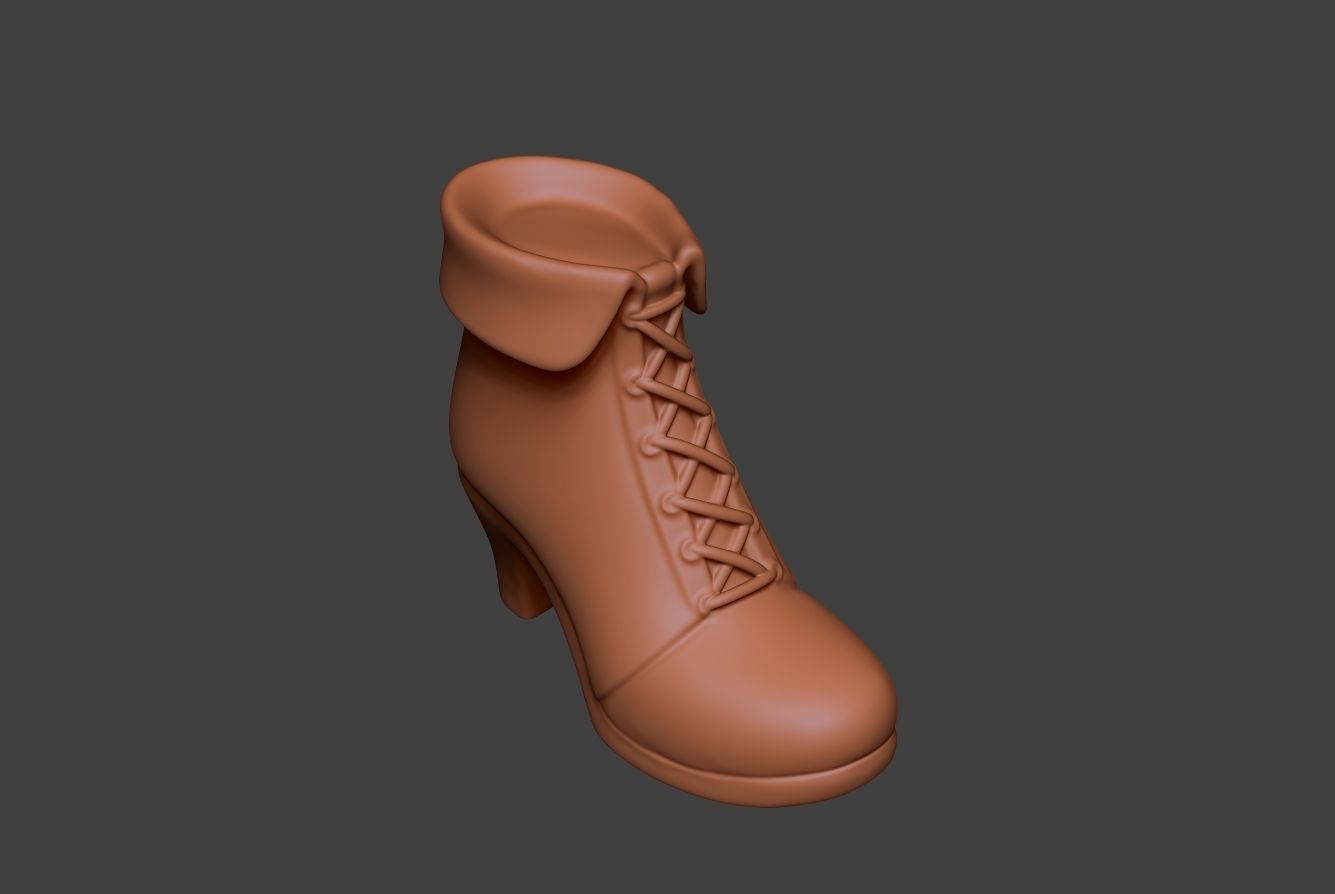 Stylized Boot 4 3D model_9