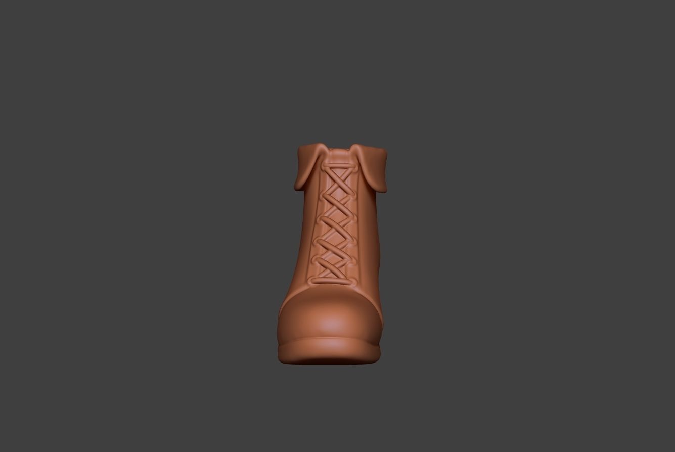 Stylized Boot 4 3D model_1