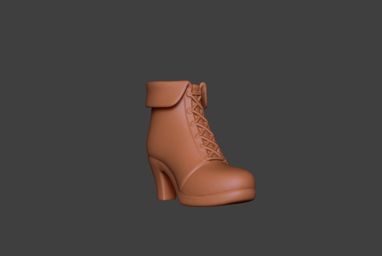 Stylized Boot 4 3D model_2