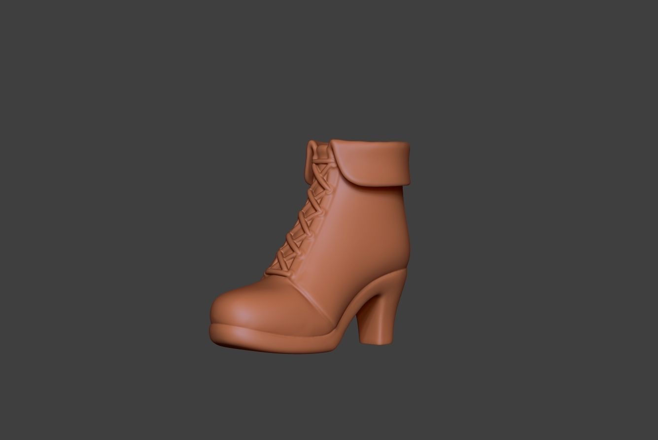 Stylized Boot 4 3D model_8