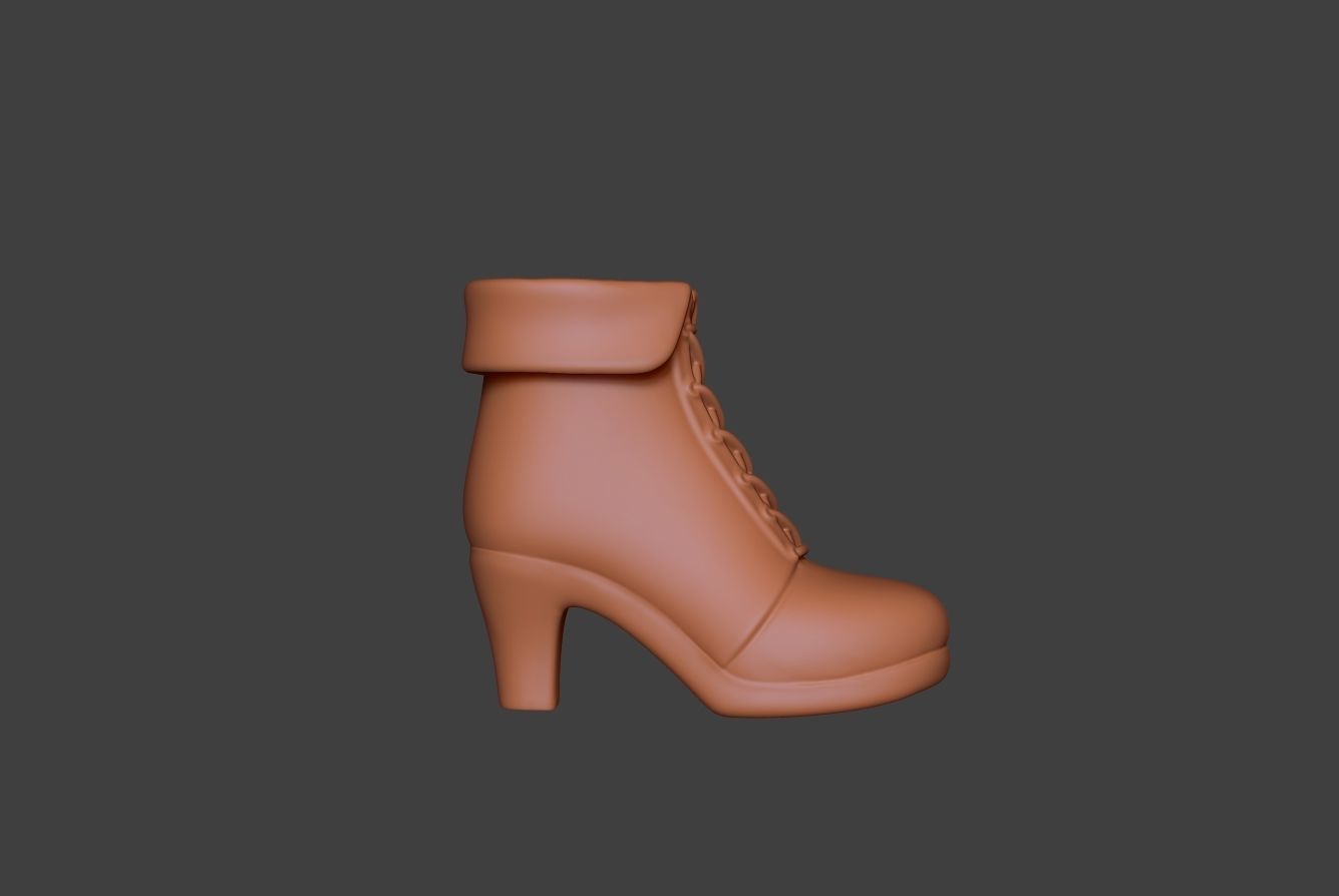 Stylized Boot 4 3D model_3