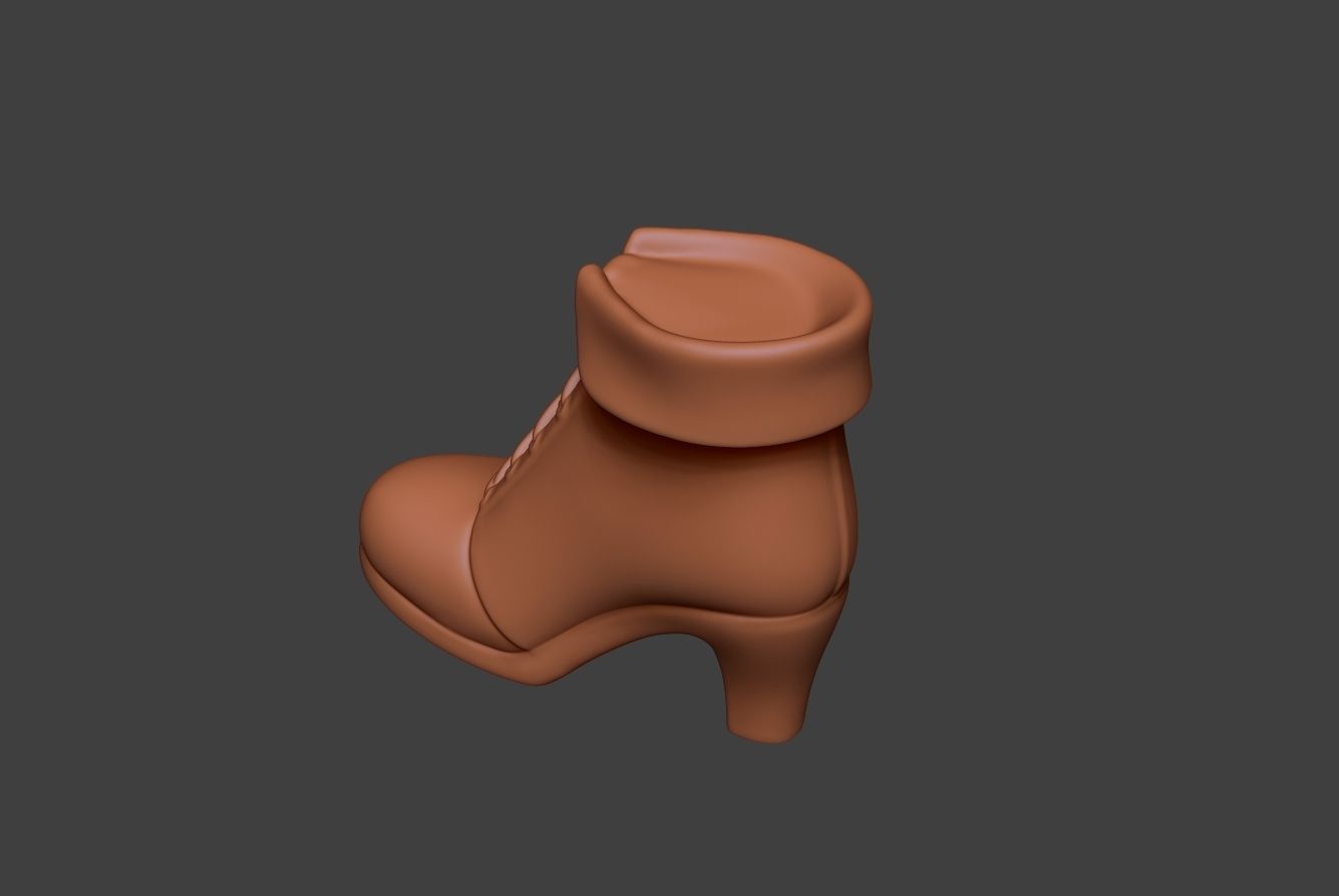 Stylized Boot 4 3D model_10
