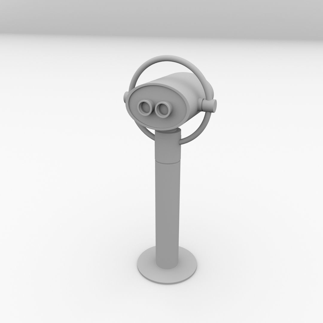 Tower Binocular 3D model_3