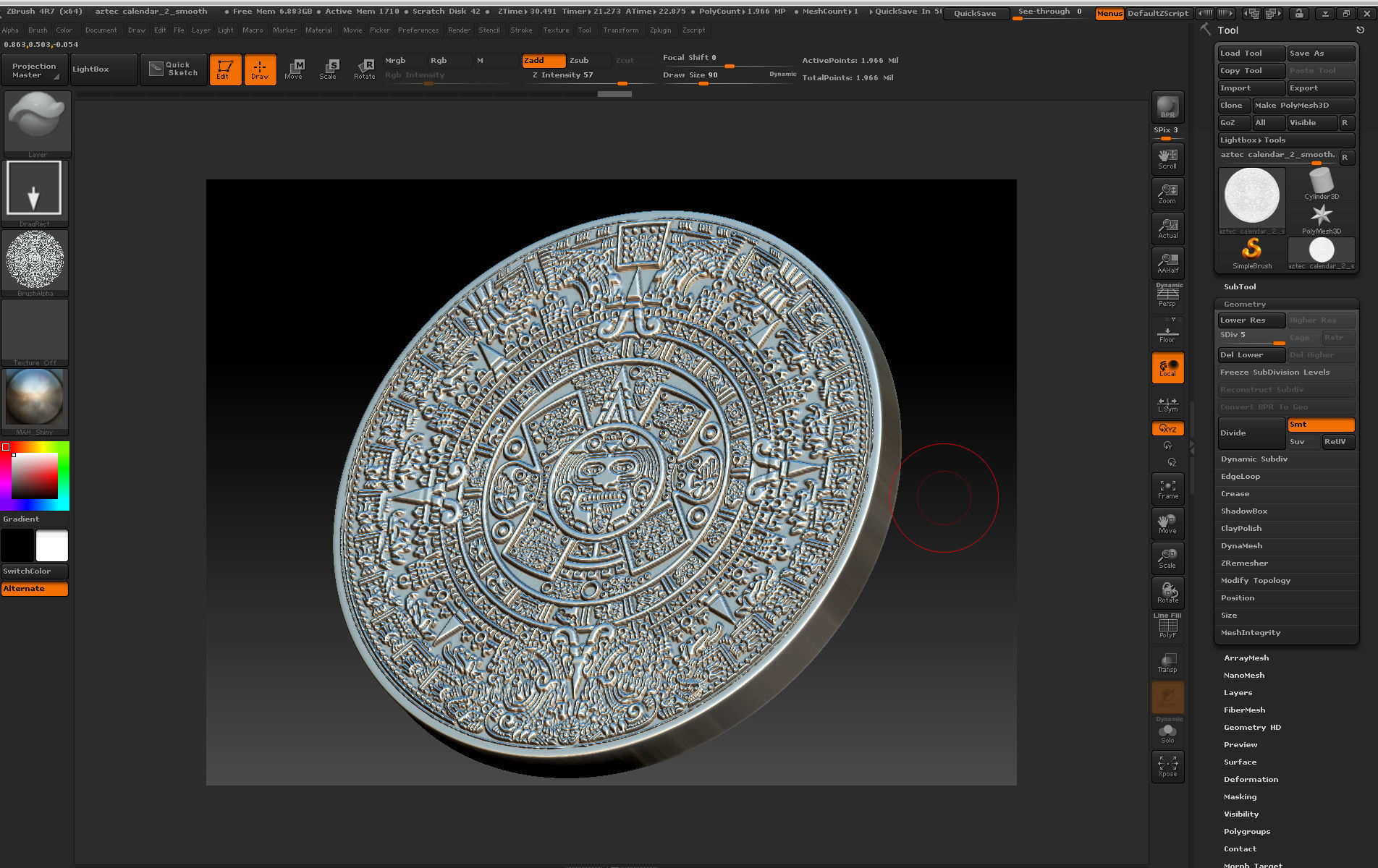 Aztec calendar-3d print 3D print model_1