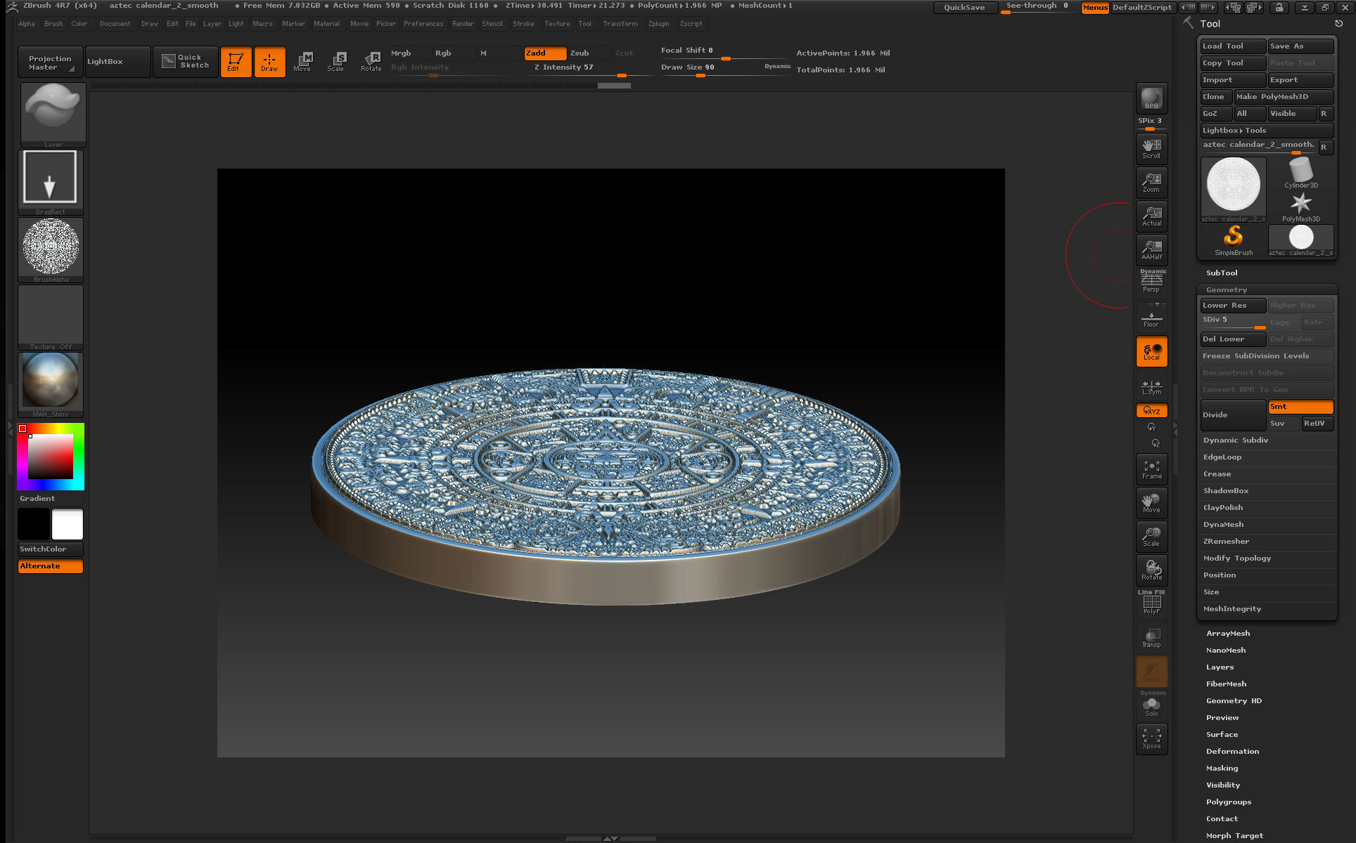 Aztec calendar-3d print 3D print model_5