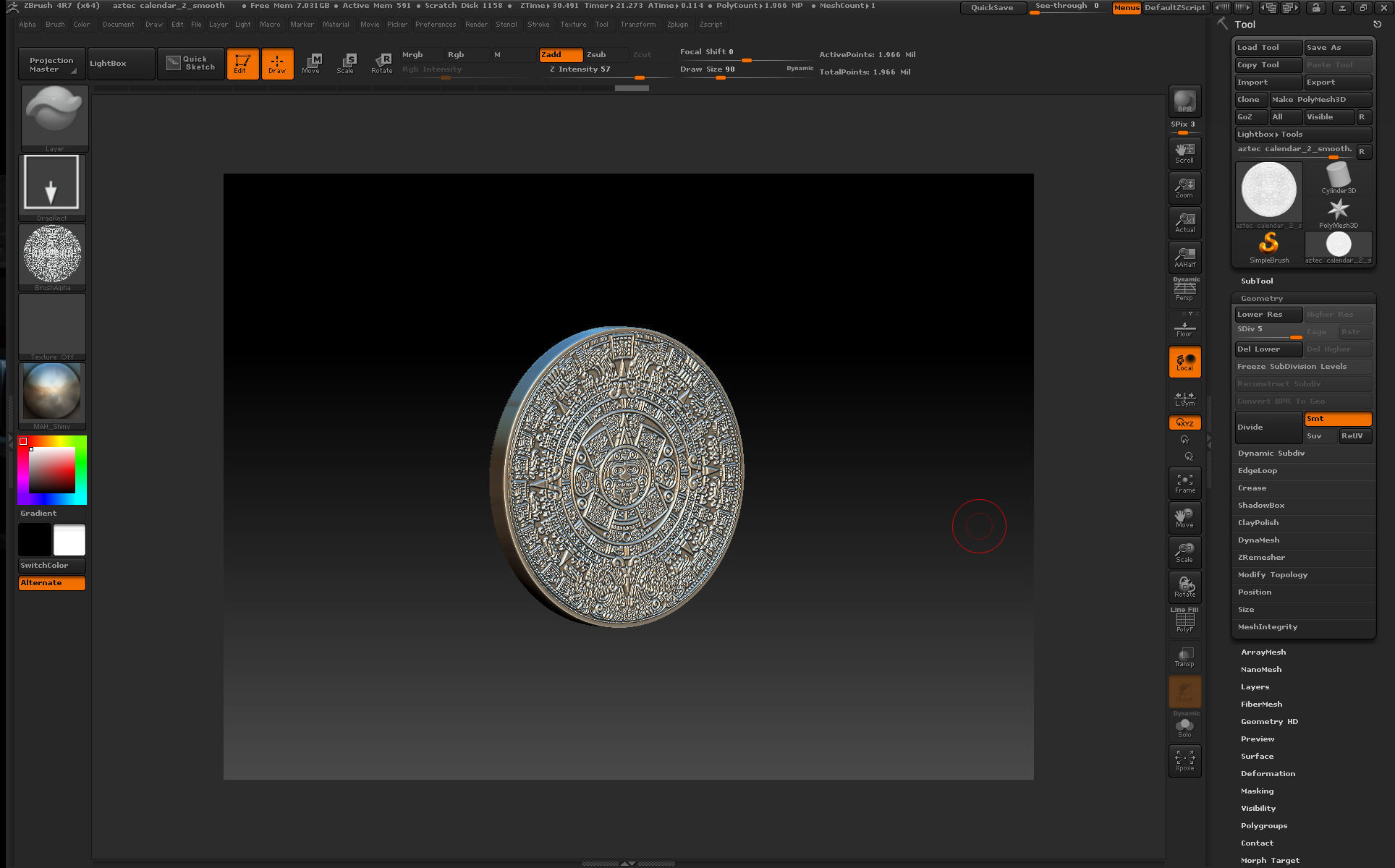 Aztec calendar-3d print 3D print model_4