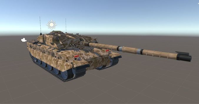 Challenger 1 tiger tank for world of tanks 3D model