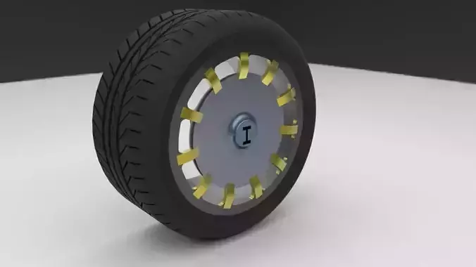 Car wheel Free 3D model
