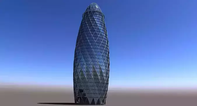 Gherkin Building 3D model