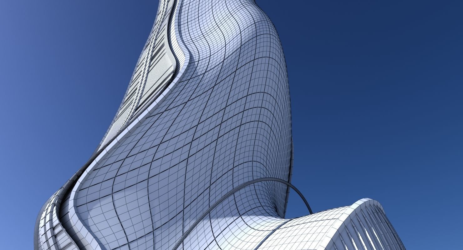 Futuristic Skyscraper 11 3D model_13