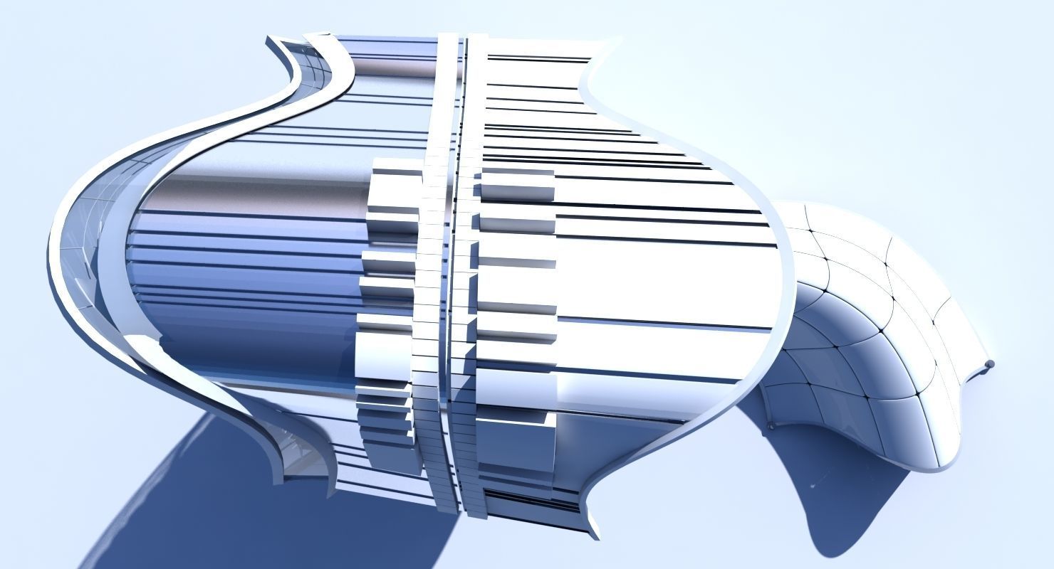 Futuristic Skyscraper 11 3D model_11