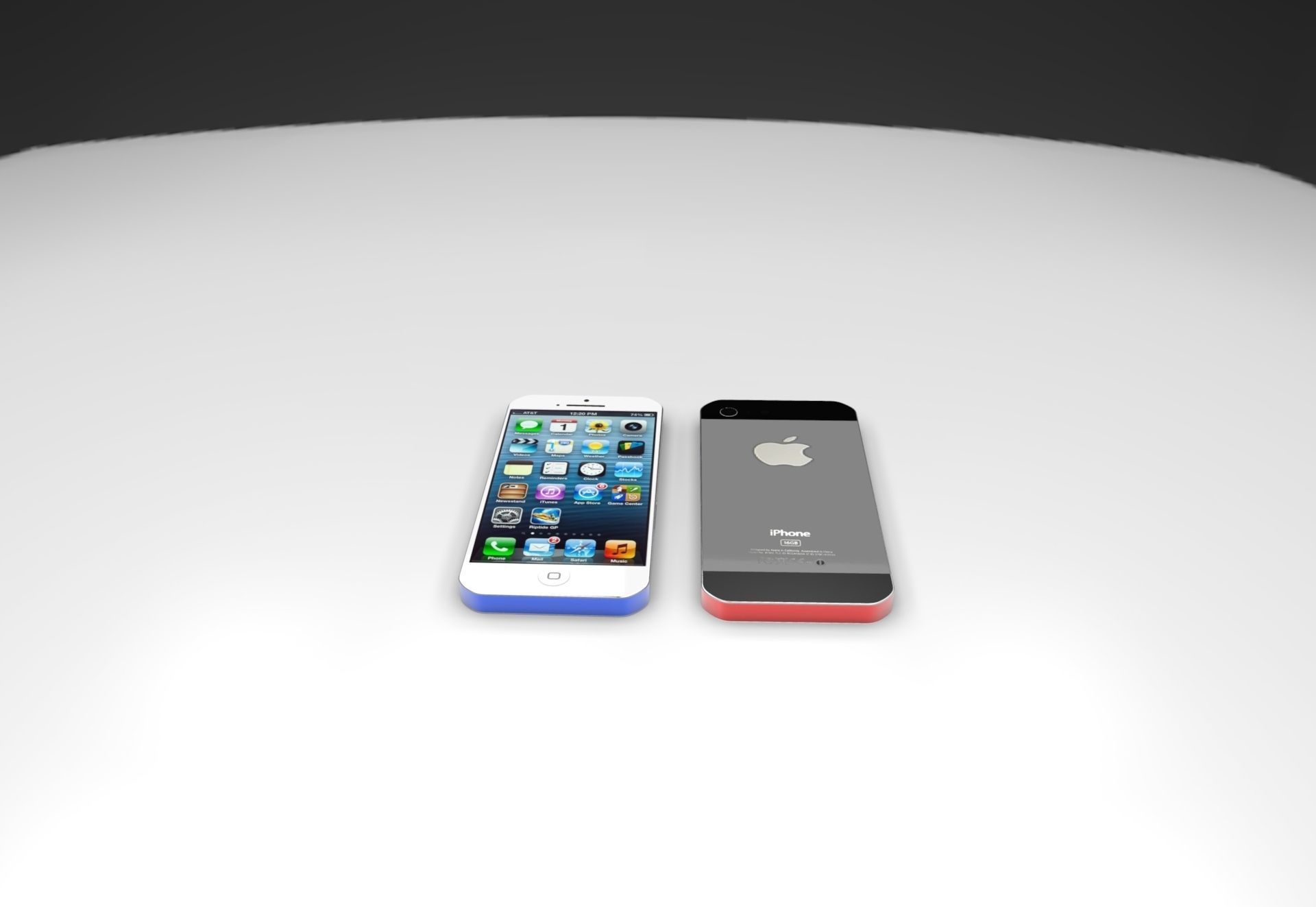 i phone 5 iphone - iphone Free 3D model_3