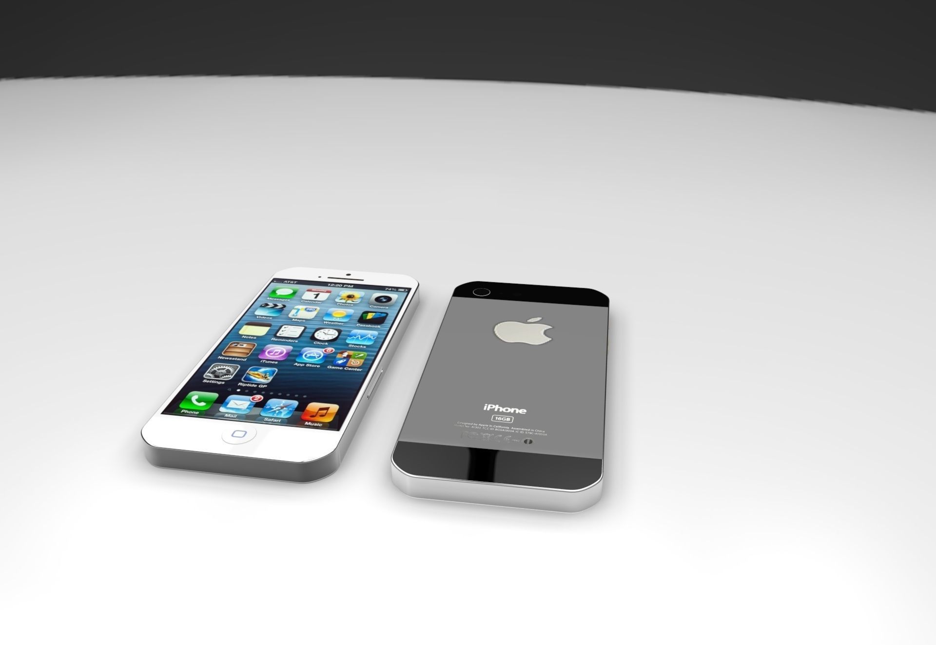 i phone 5 iphone - iphone Free 3D model_2