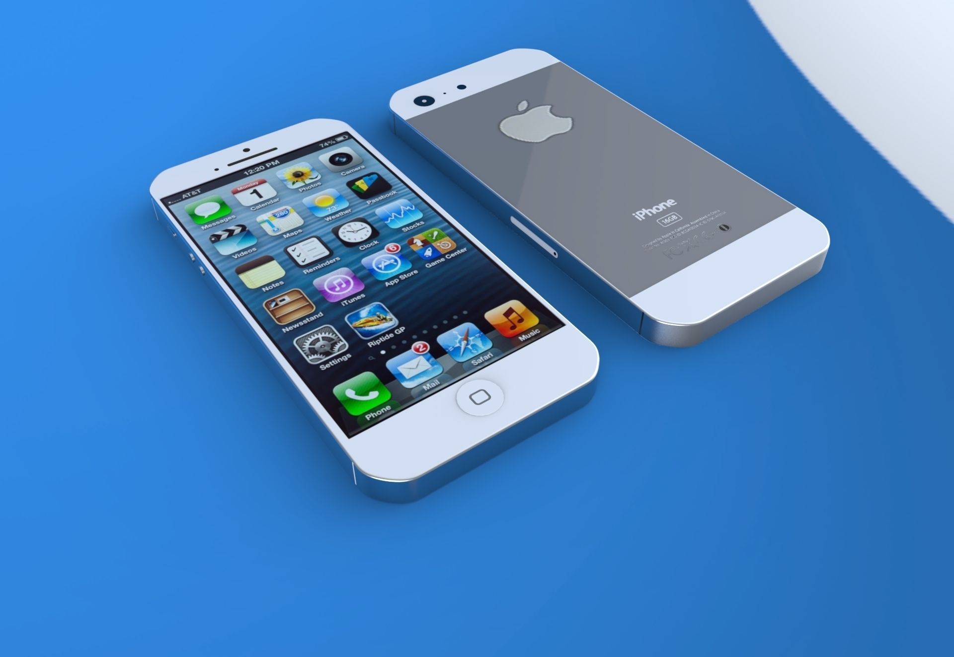 i phone 5 iphone - iphone Free 3D model_1