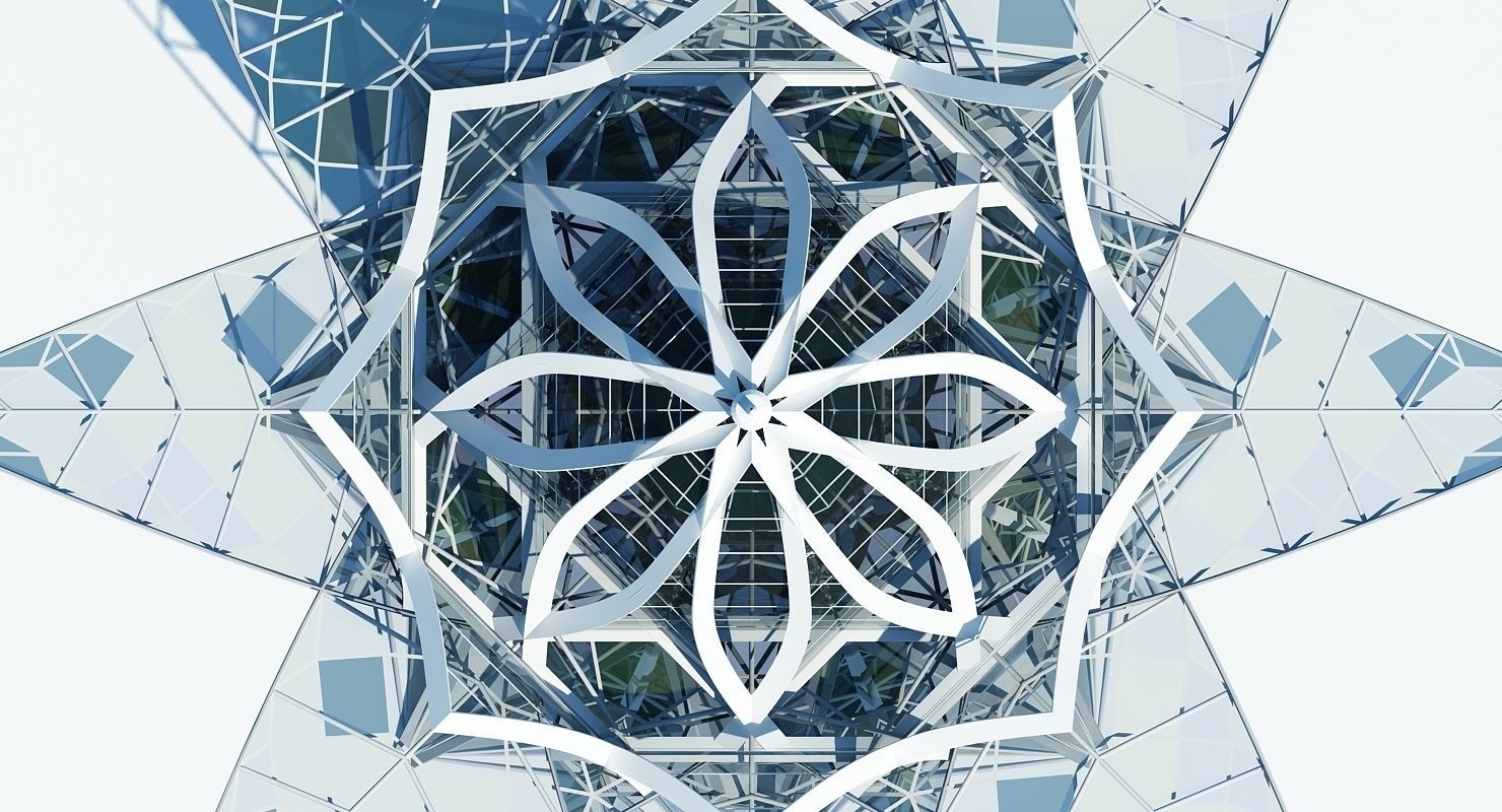 Futuristic Skyscraper 3D model_3