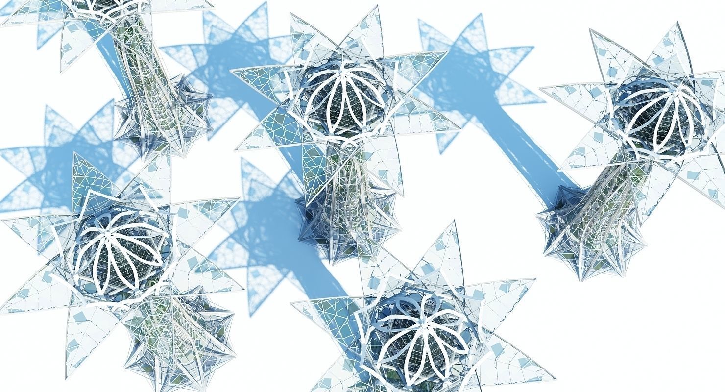 Futuristic Skyscraper 3D model_12