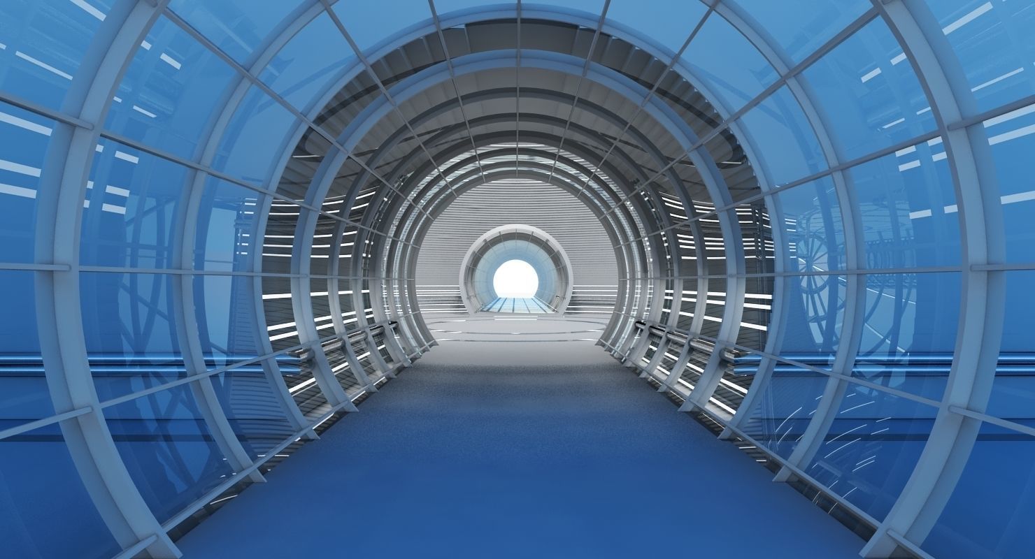 Futuristic Architectural Structure 4 3D model_6