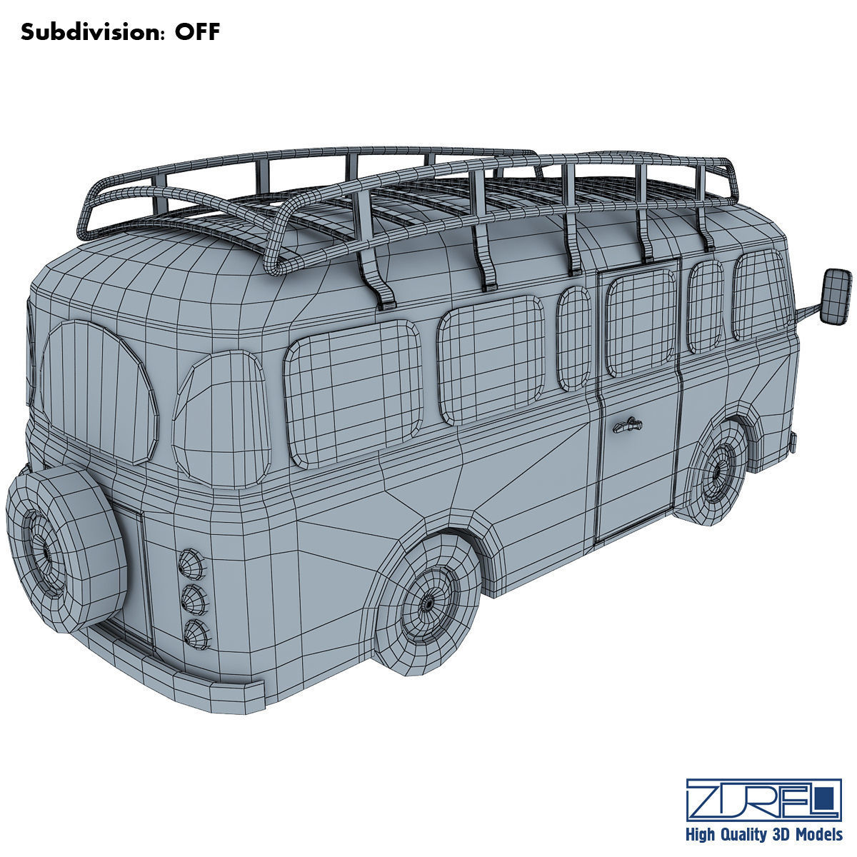 Toy Retro Bus 3D model_10