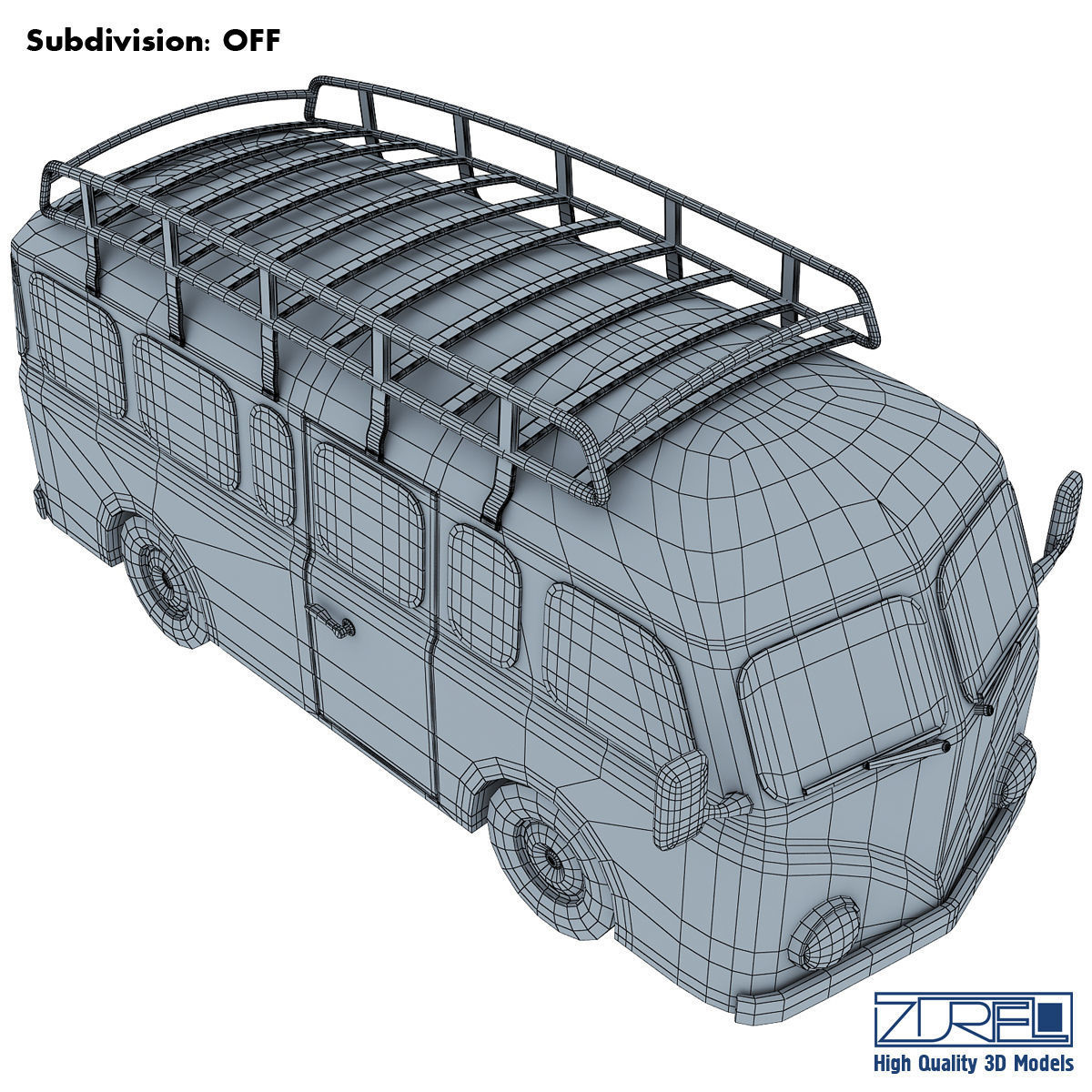 Toy Retro Bus 3D model_12