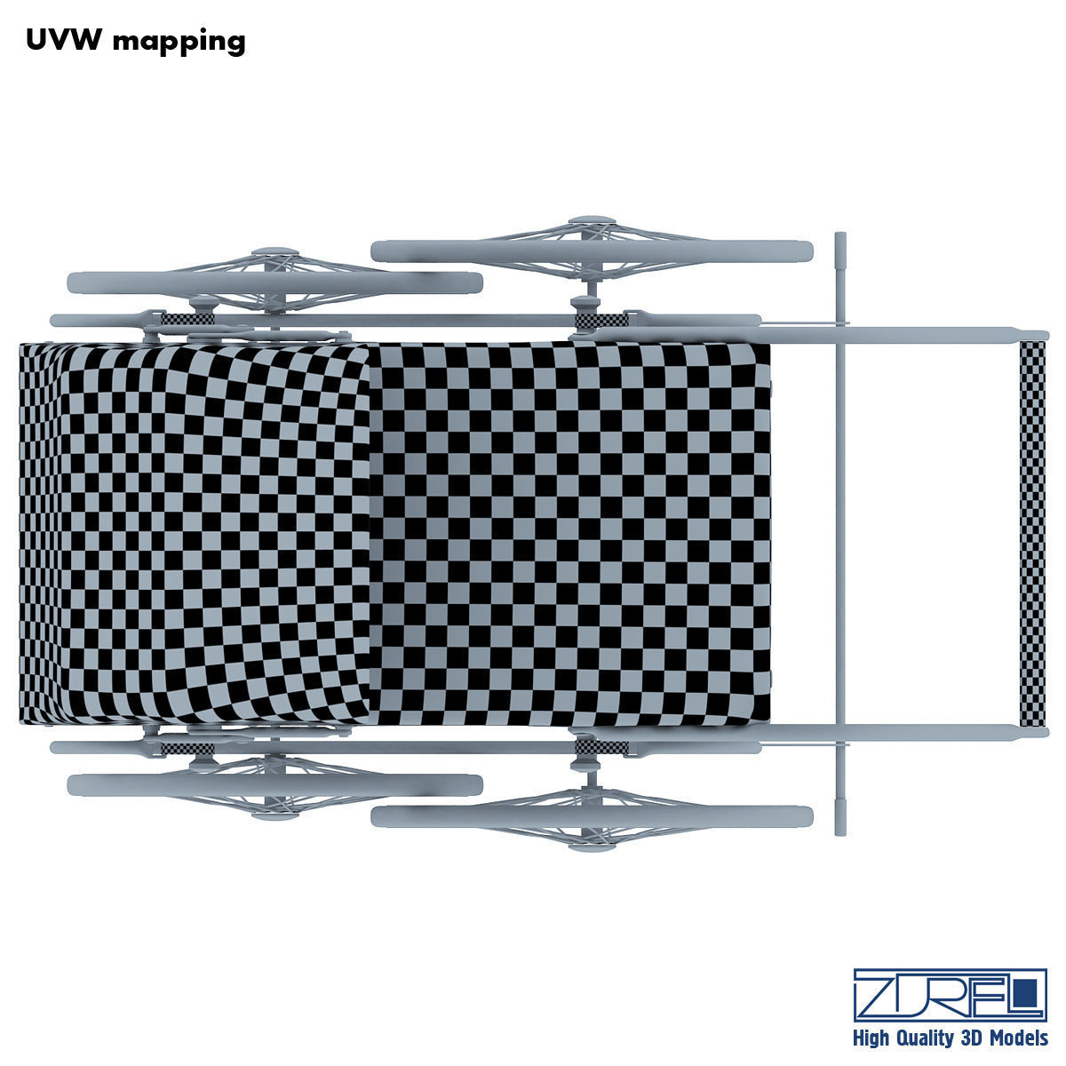 Pram retro 3D model_28