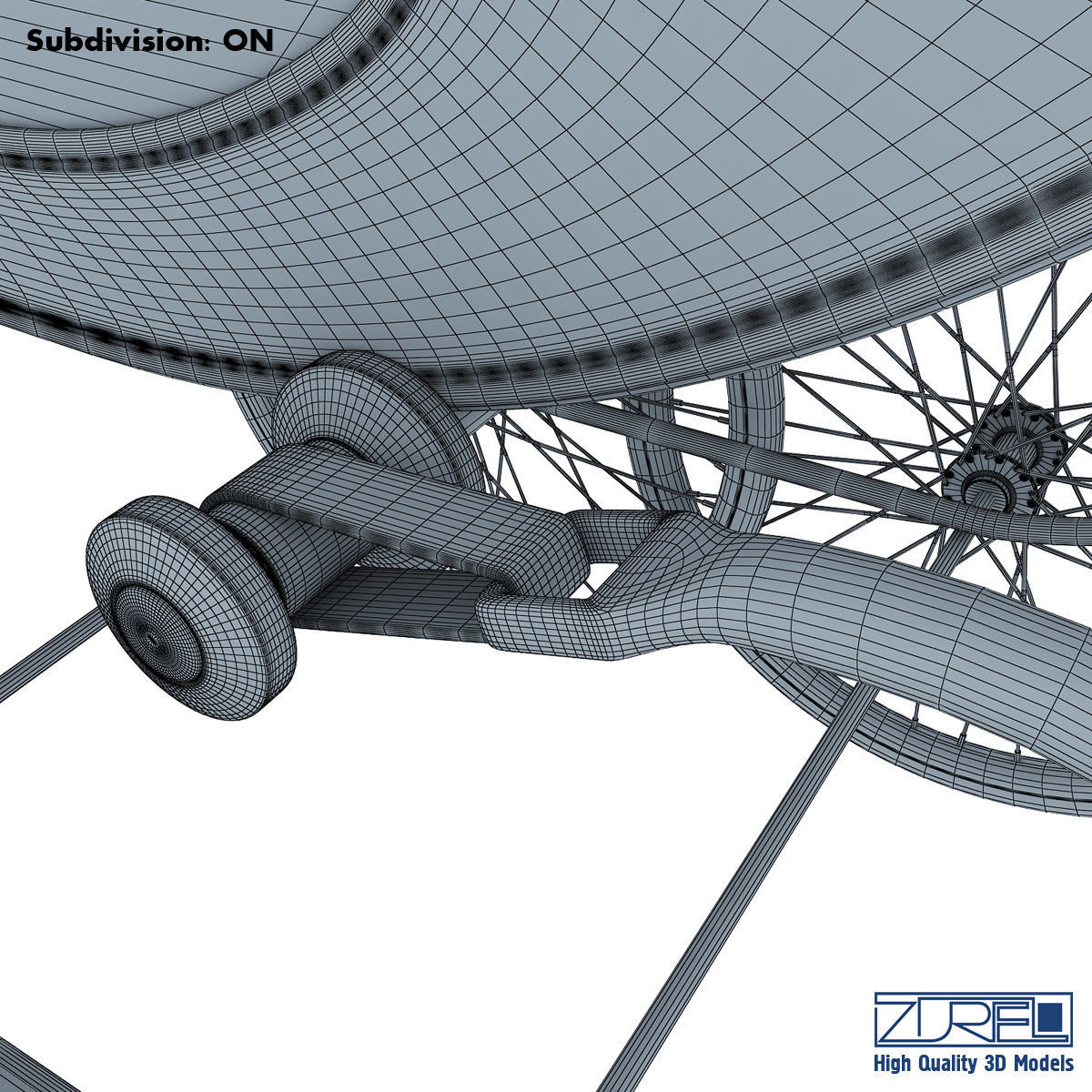 Pram retro 3D model_21