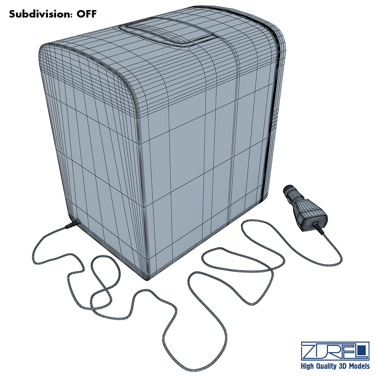 Mini fridge 3D model_11