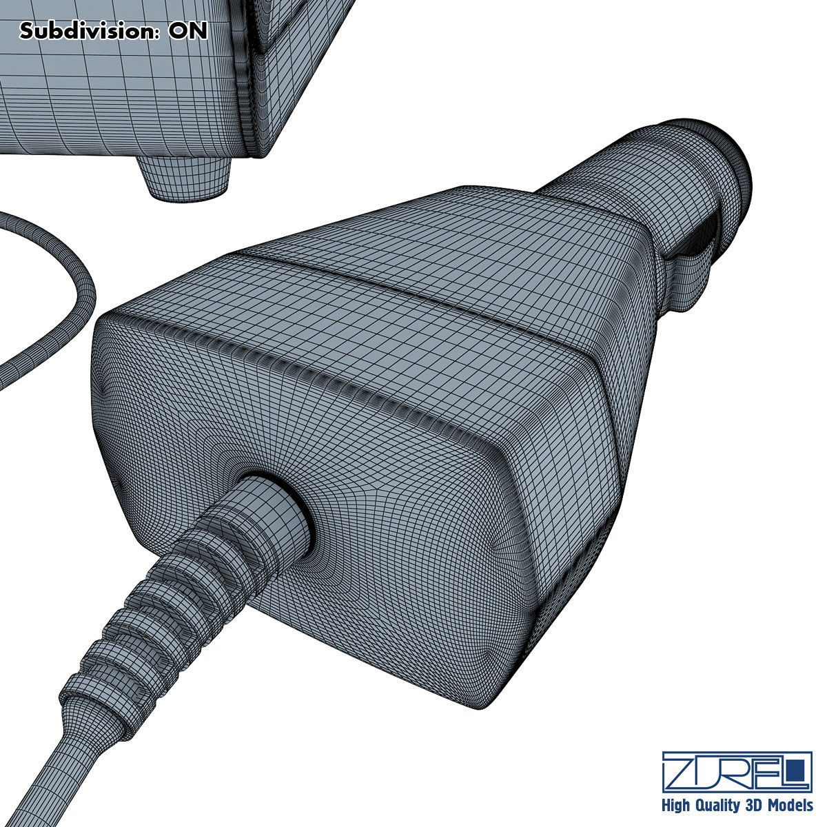 Mini fridge 3D model_24