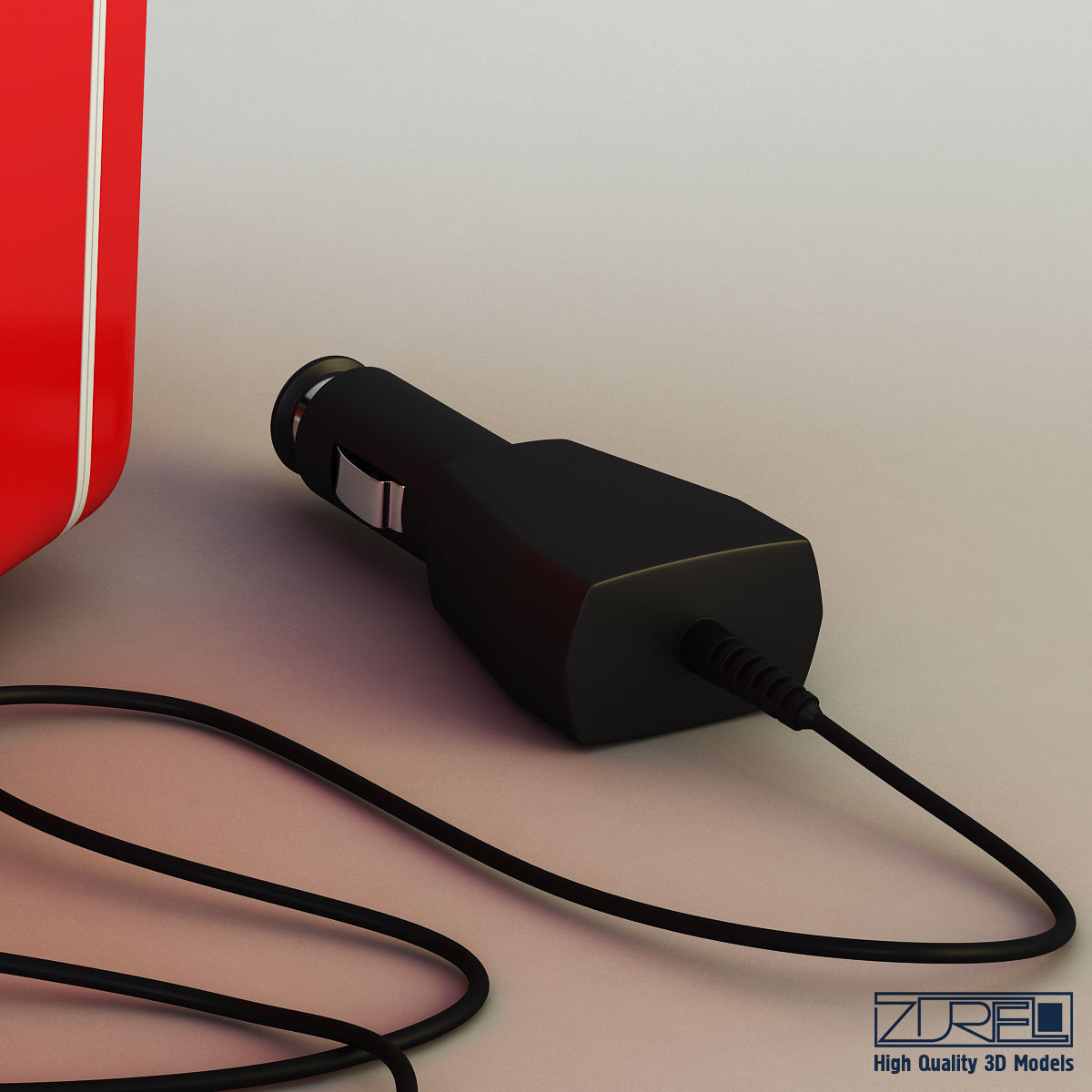 Mini fridge 3D model_6