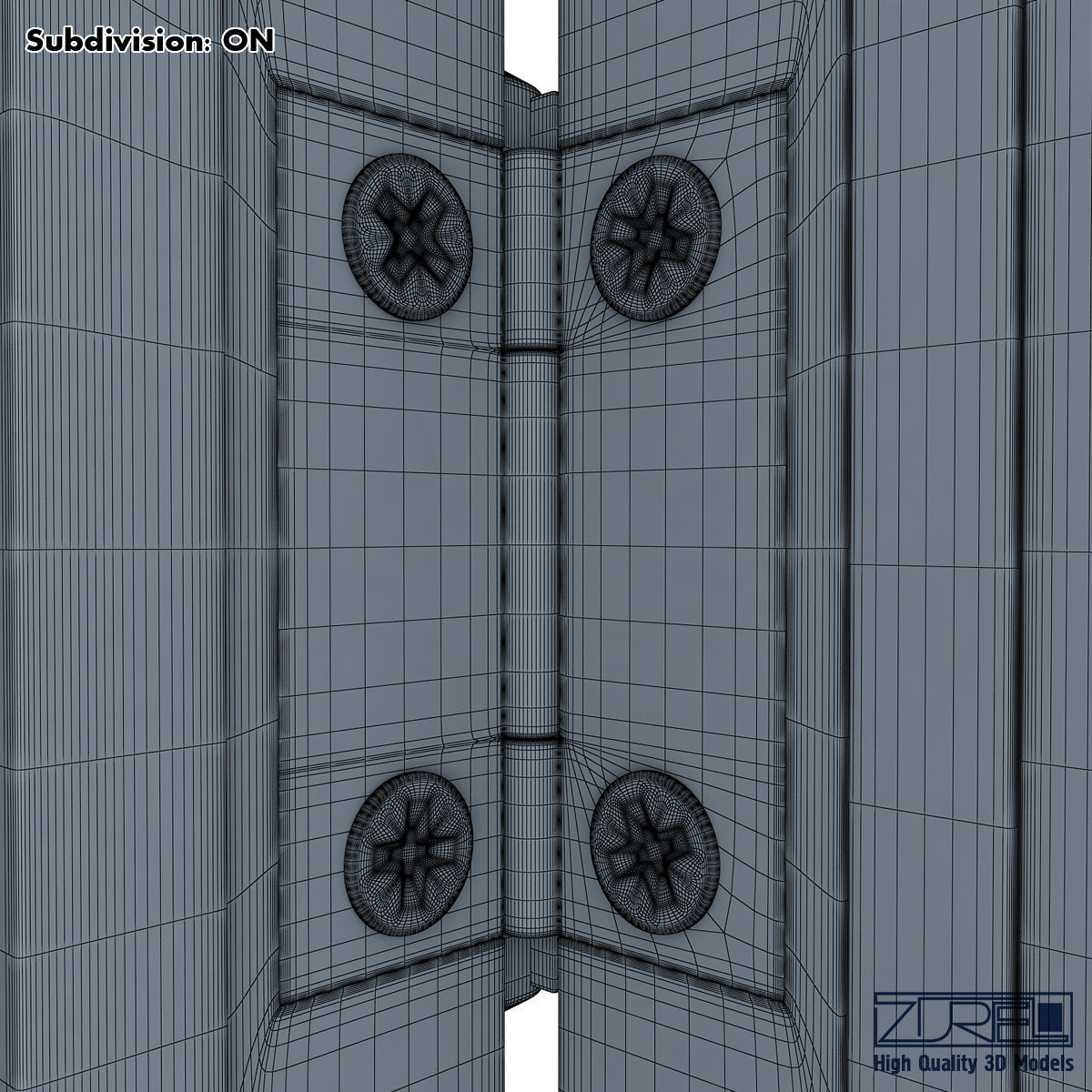 Mini fridge 3D model_22