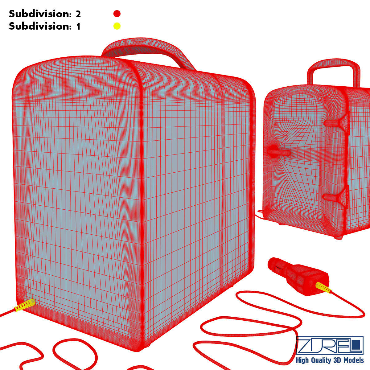 Mini fridge 3D model_34