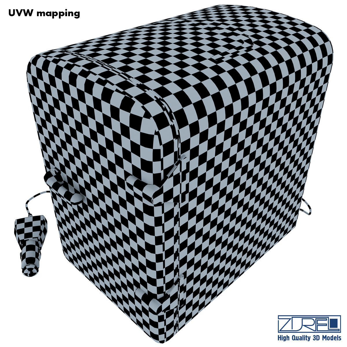 Mini fridge 3D model_28