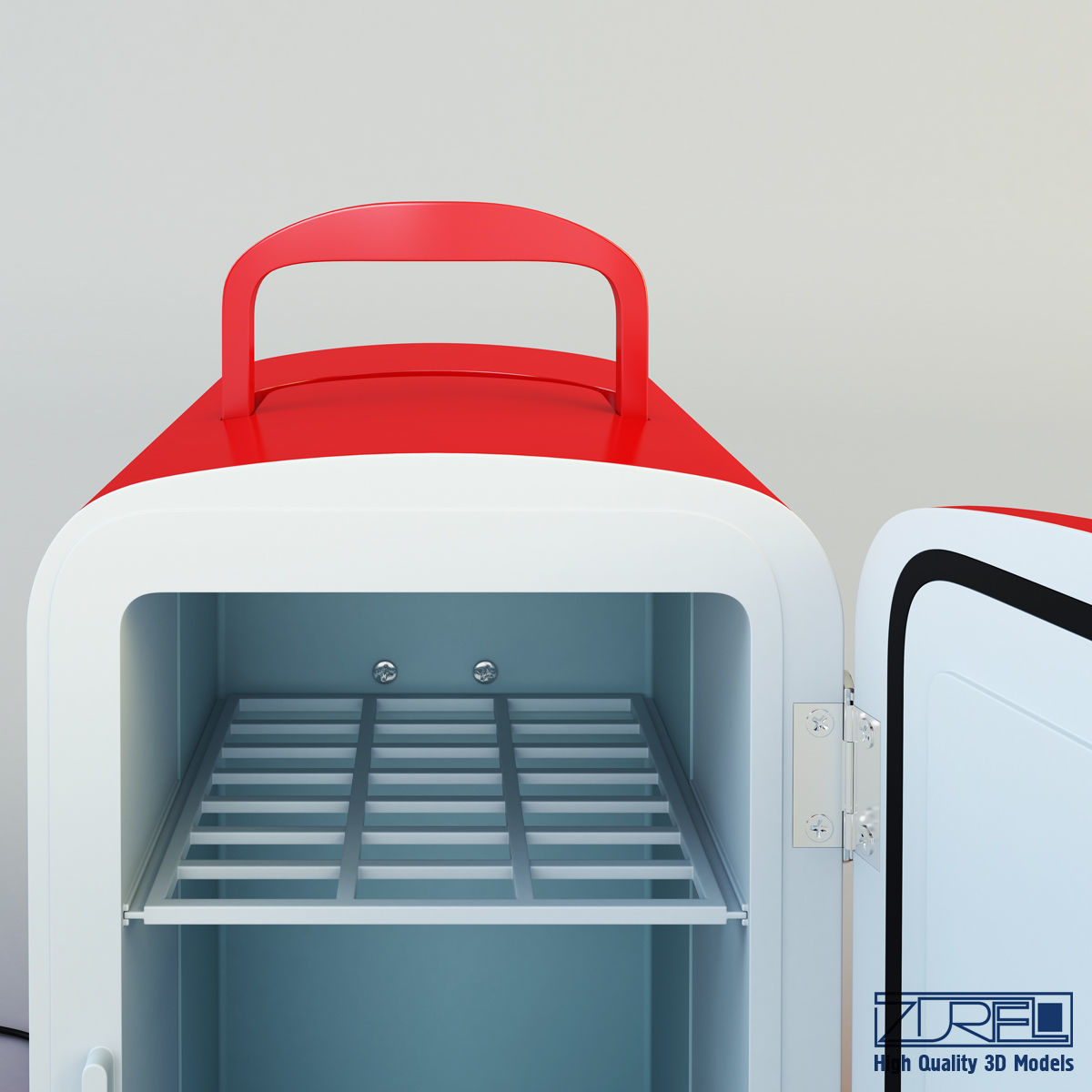 Mini fridge 3D model_5