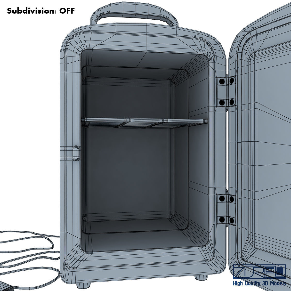 Mini fridge 3D model_15